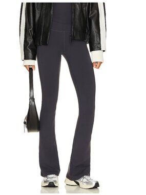 Splits59 Raquel High Waist Supplex Flare Legging Dark Charcoal Gray 32" S $138